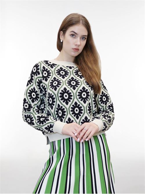 Top in jacquard cotton yarn MAXMARA WEEKEND | 2353661639600006